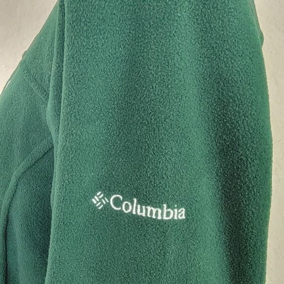 Columbia Michigan State Spartans Fleece Jacket Full Zip Green Womens Sz L - Picture 9 of 14